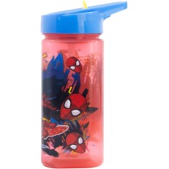 Quadratische Wasserflasche Spiderman