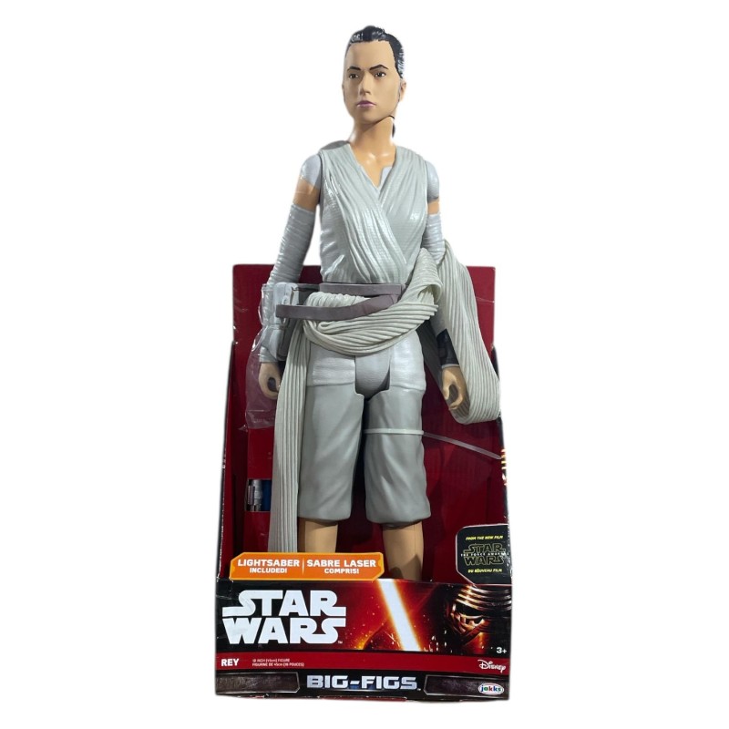 Figurine Star Wars Rey Big 45 cm PVC with his blaster gun., New dis...