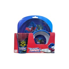 Transformer 3pcs verre,assiette et bol - New discount.com