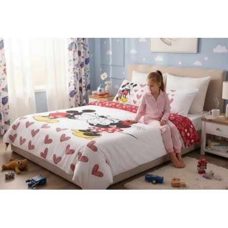 Parure de lit Mickey et Minnie