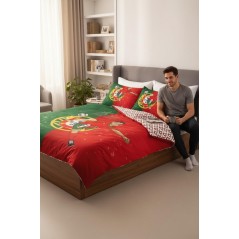 Parure Housse de Couette Portugal avec 2 étoiles Champion de Monde en 2016 et Coupe de Europa 2019