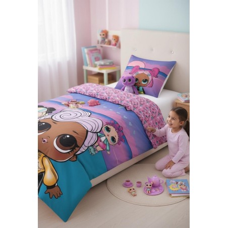 Parure housse de couette  avec taie Lol surprise