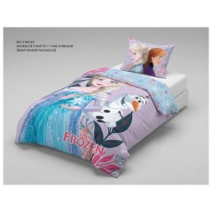 Parure Housse de couette La reine des neiges en coton