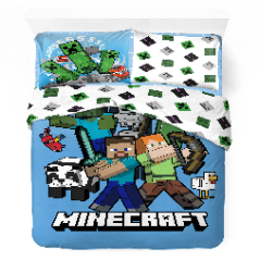 Minecraft Dekbedovertrek Bettbezug