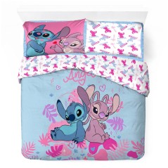 Parure de lit Stitch 2 Personnes Stitch Disney en coton - New disco...