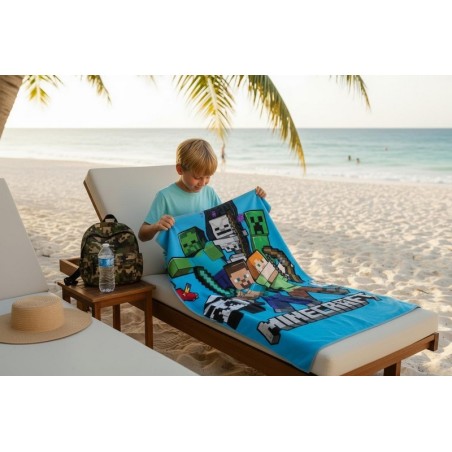 Beach towel or Minecraft bath towel