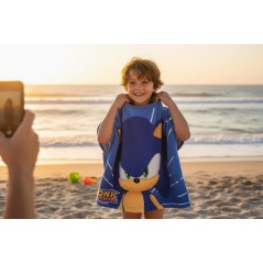 Sonic Swim Poncho con capucha -New discount.com