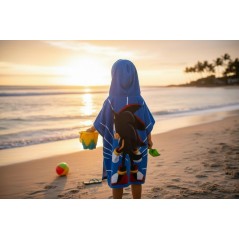 Poncho de bain Sonic à capuche - New discount.com