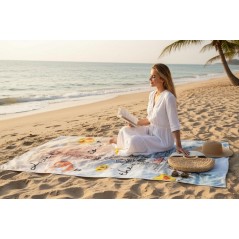 Drap de Plage oder Drap de Bain Emoji Romantique