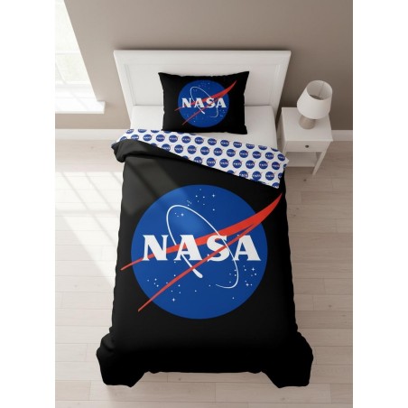 Parure lit Nasa coton en noir - New discount.com