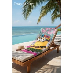 Toalla de playa de algodón Minions - 820-621