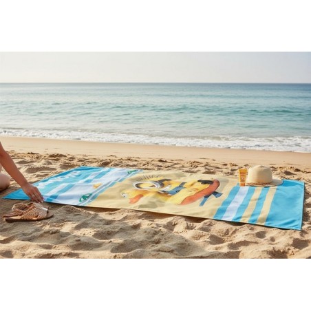 Drap de plage coton Minions - 820-811