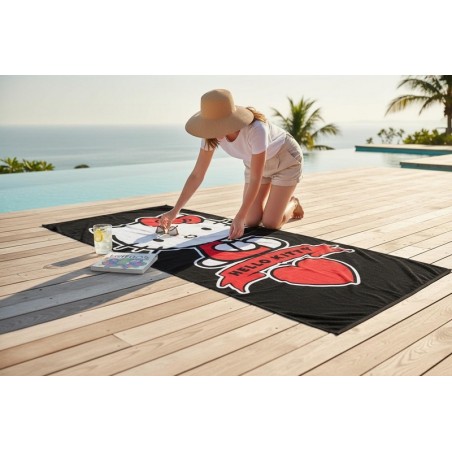 Drap de plage coton Hello Kitty 820-180