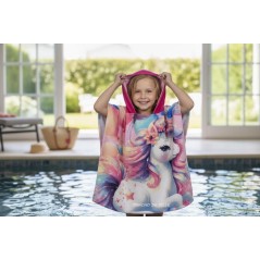Poncho de baño con capucha Unicornio -New discount.com
