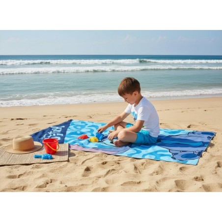 Asciugamano o telo Mare Stitch Disney cotone