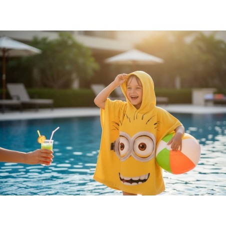 Minions poncho de baño de algodón -820-799