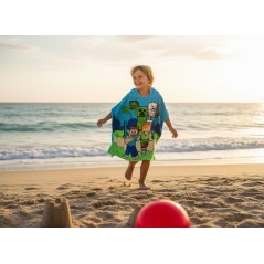 Poncho de baño con capucha de algodón Minecraft -New discount.com