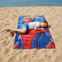 Drap de plage ou Serviette de bain Spiderman Marvel