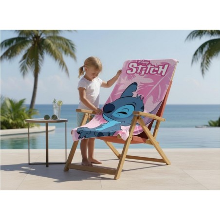 Drap de plage ou drap de bain Stitch Disney en coton
