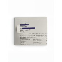 Pack of 100 A4 sheets with integrated shipping labels, white, New d...