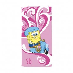 Drap de Plage Bob L'éponge 76x152 cm 100% Coton - New discount.com