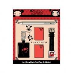 Cassa quadrata in metallo con orologio Pucca - New discount.com