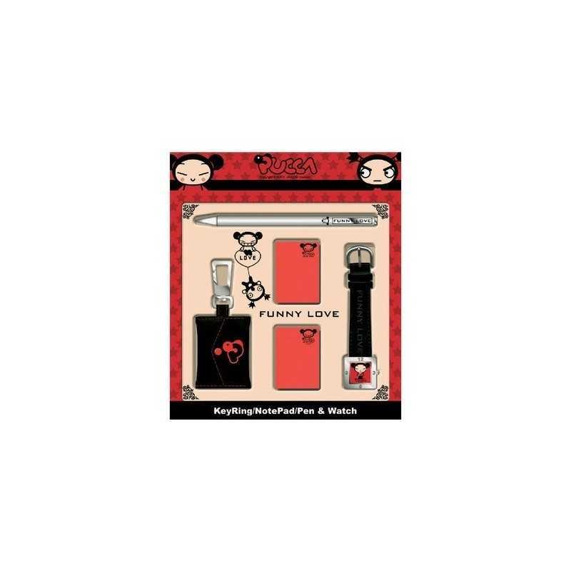 Cassa quadrata in metallo con orologio Pucca - New discount.com
