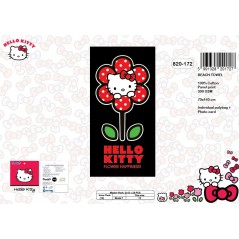 Toalla de playa de algodón Hello Kitty -New discount.com