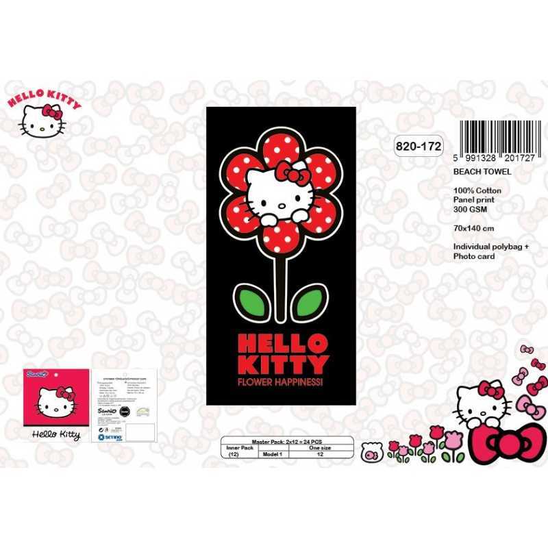 Toalla de playa de algodón Hello Kitty -New discount.com