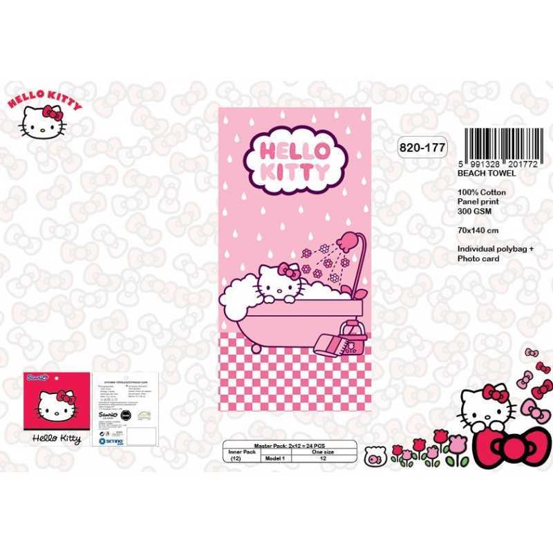 Telo mare in cotone Hello Kitty - 820-177