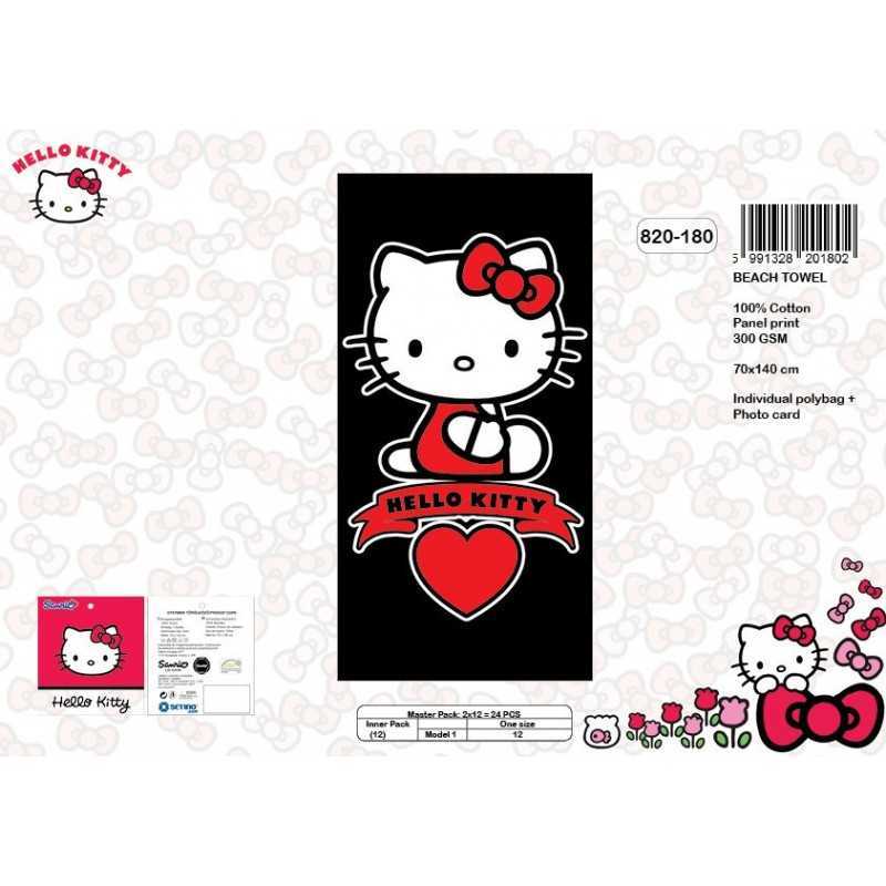 Toalla de playa de algodón Hello Kitty 820-180 -New discount.com