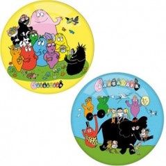 BOLA BARBAPAPA 2 MODELOS AZUL AMARILLO 14 CM P -New discount.com