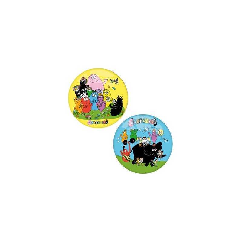 BOLA BARBAPAPA 2 MODELOS AZUL AMARILLO 14 CM P -New discount.com