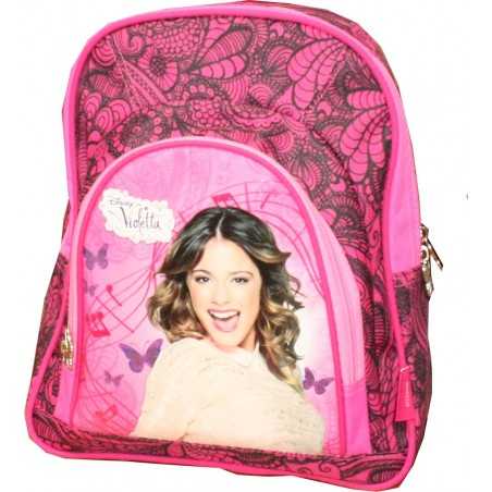 Mochila Violetta Disney 30 cm de alta calidad -New discount.com