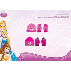 Conjunto de guantes y gorro de princesa 780-088 -New discount.com