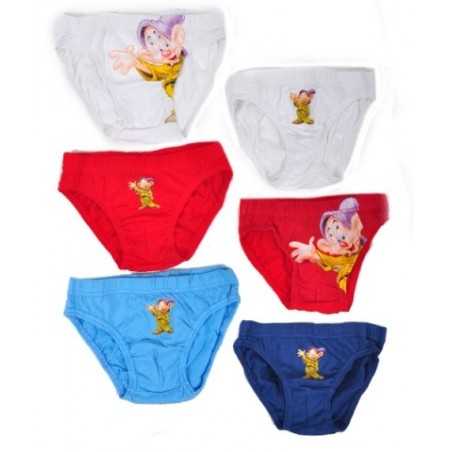 Caja de 3 Enanitos 7 Slips Disney - 730-116 -New discount.com