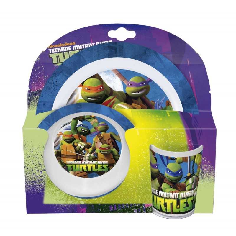 Set of crockery Ninja Turtles, 3 parts, New discount.com, Nouveauté...