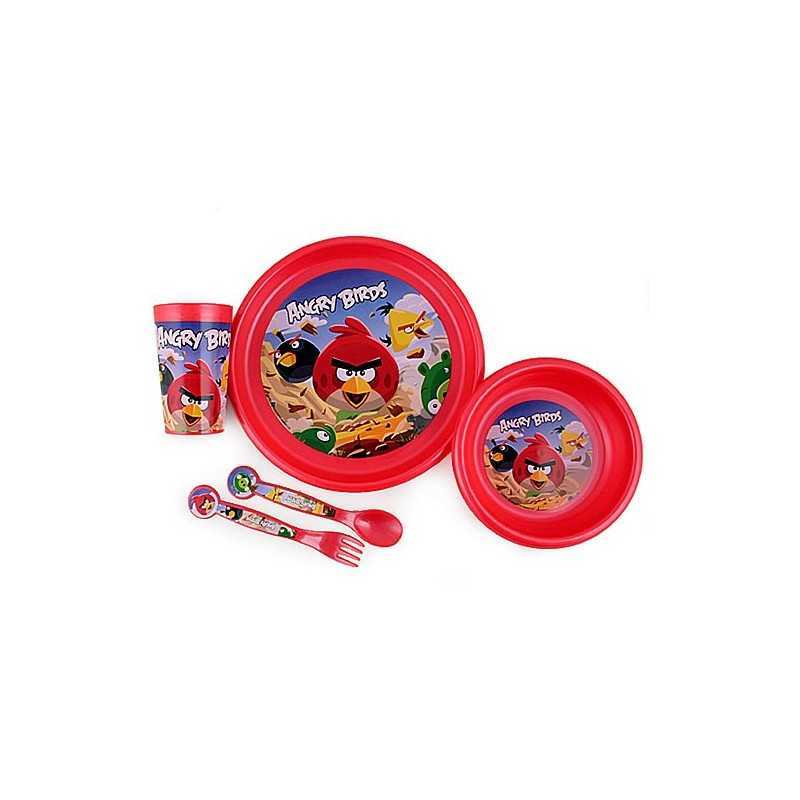 ANGRY BIRDS stoviglie per bambini 5 pezzi ANGRY BIRDS polipropilene...