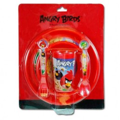ANGRY BIRDS Vaisselle enfant 5 pièces ANGRY BIRDS polypropylène - N...
