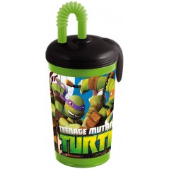 Gobelet-paille 430ml Tortues Ninja -New discount.com