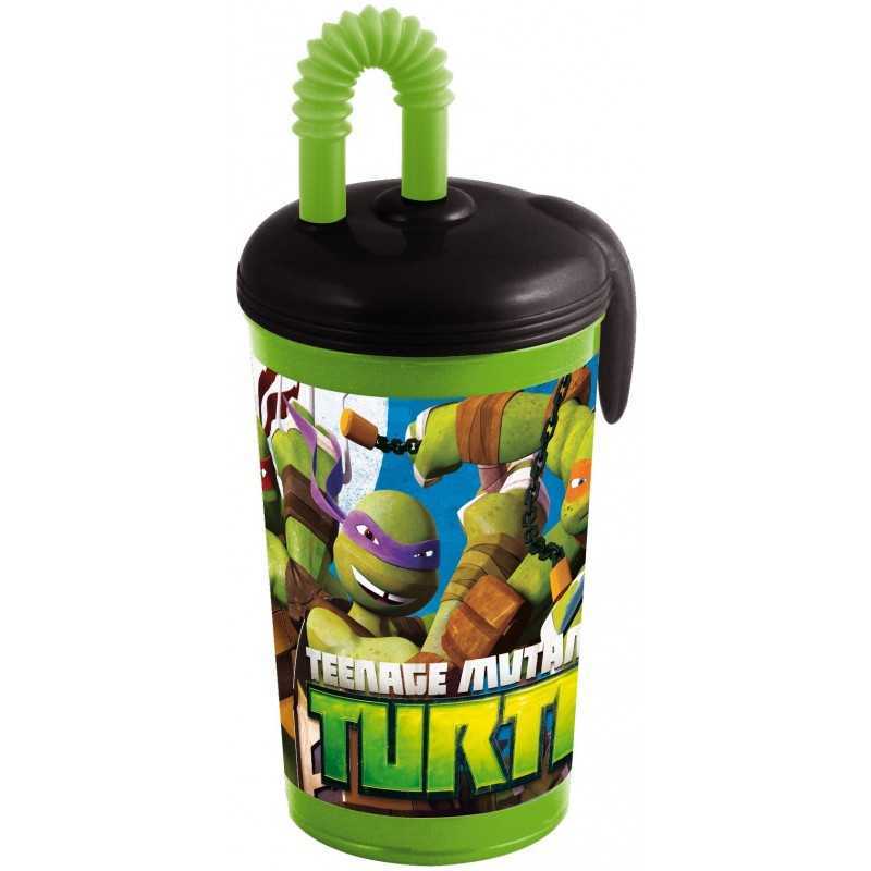 Gobelet-paille 430ml Tortues Ninja -New discount.com