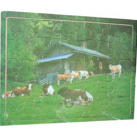 Puzzle en bois - vaches - New discount.com