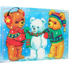 Puzzle en bois - Ours - New discount.com