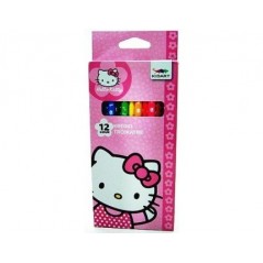 Caja de 12 lápices de colores Hello Kitty -New discount.com