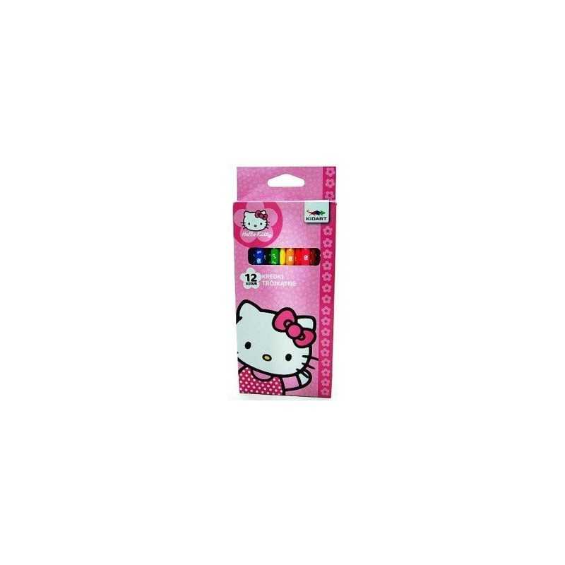 Caja de 12 lápices de colores Hello Kitty -New discount.com