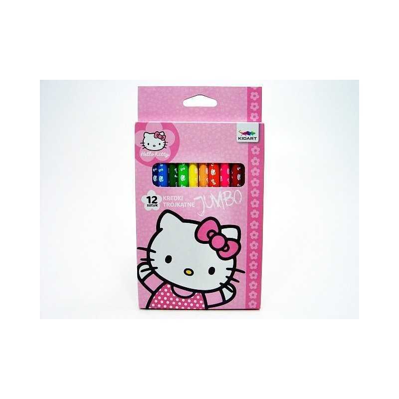 Scatola di 12 matite colorate Hello Kitty