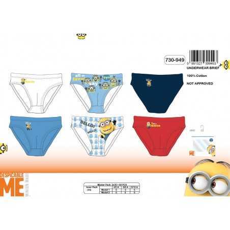 Caja de 3 Minions breves 730-949 -New discount.com
