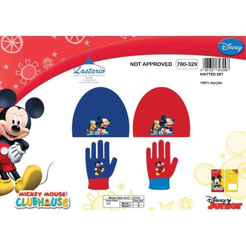 Conjunto de 2 piezas Mickey Disney Gorro y guantes Mickey -New disc...