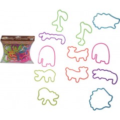BLISTER OF 12PCS Bracciali SILLY BANDS SAFARI 100% SILICONE - New d...