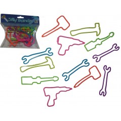 BLISTER VON 12 STÜCKEN SILLY BANDS TOOLS100% SILICONE - New discoun...